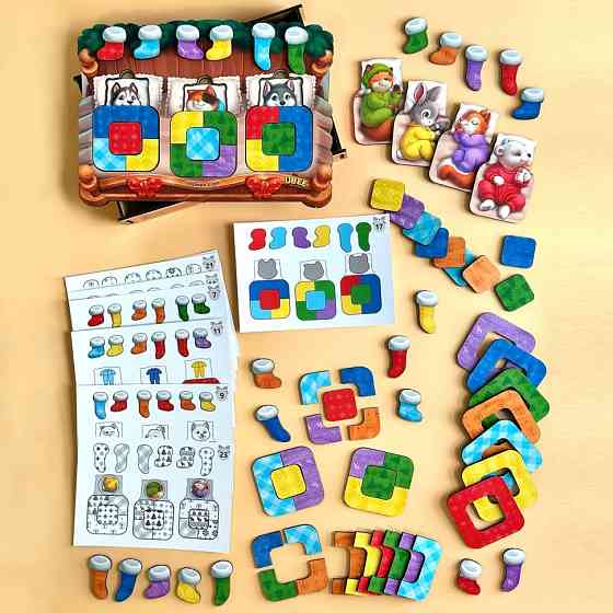 Дерев'яний сортер "Тварини в ліжечку" PSD302 (ПСД302) Вінниця