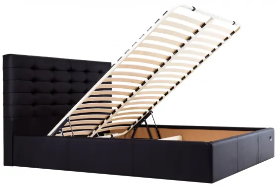 Кровать Двуспальная Erika Standart 160 х 190 см Fly 2230 С подъемным механизмом и нишей для белья Черный Киев