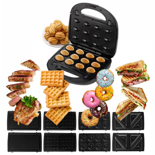 Електричний гриль 5в1 800W зі знімними пластинами 6723 KAMILLE Житомир - фото 5