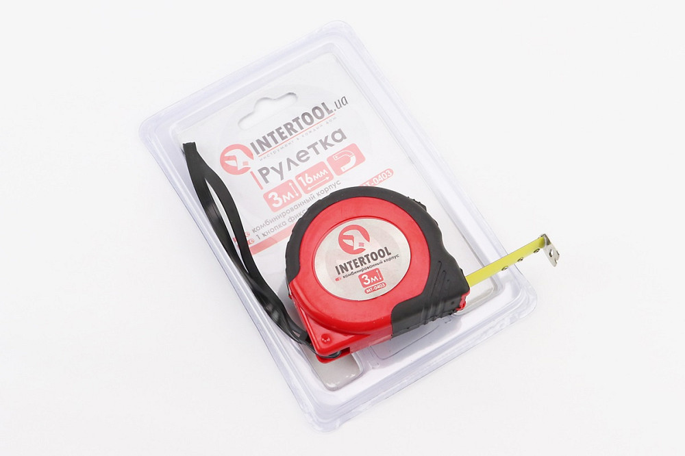 Рулетка з фіксатором 3мx16мм MT-0403 Київ - фото 1