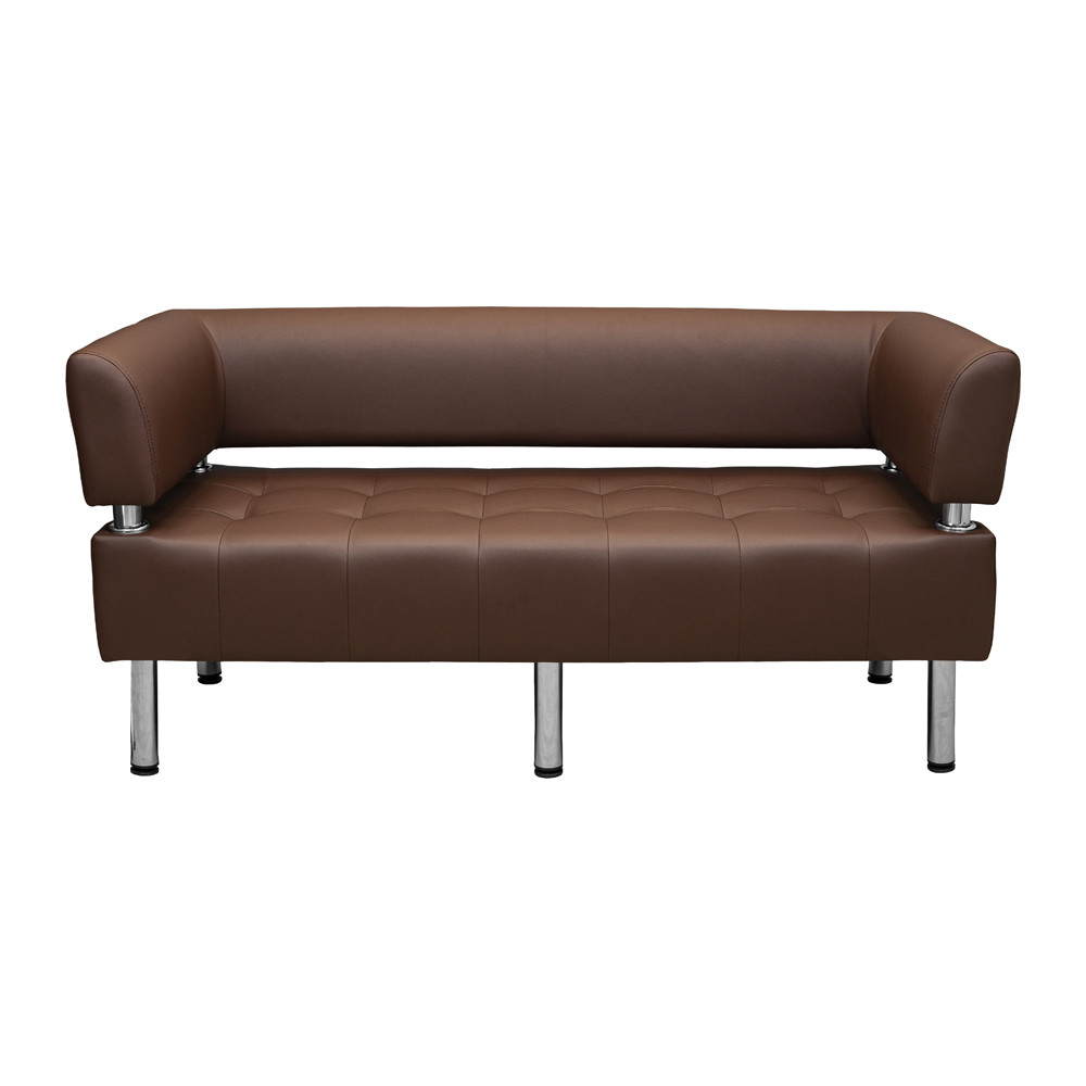 Диван Офіс Комплектація Подвійний Зі Спинкою Та Підлокітниками Оббивка Флай 2231 Дніпро - фото 6