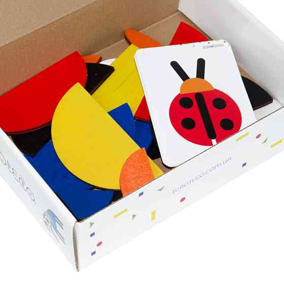 Дерев'яна гра "Фігурна мозаїка" Igroteco 900071, 30 елементів Вінниця