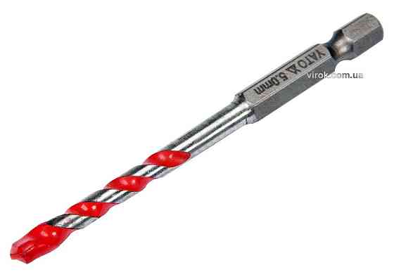 Свердло універсальне YATO YG6X 5 x 85/30 мм HEX-1/4" Одеса