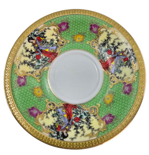 Сервиз кофейный 6 персон из фарфора Зеленый Киев - изображение 3