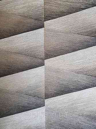 Шпалери вінілові на флізелін Rasch Composition 0,53х10 геометрія смуги фігури коричневі, бежеві металік 3д Київ