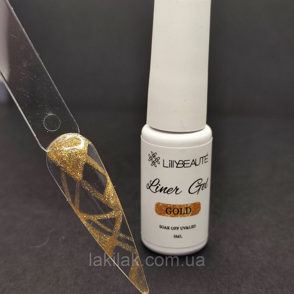 Лайнер гель-фарба №3 (золота) Lilly Beaute Liner gel 5 мл Херсон - фото 1
