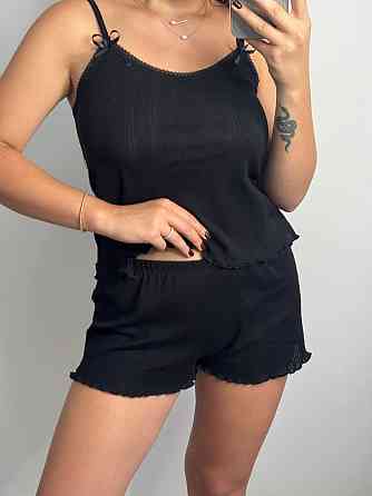 Женский комплект для дома и сна Черный XL-2XL Харьков