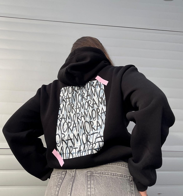 Худі оверсайз AMORE L, Бордовий Чернівці - фото 1