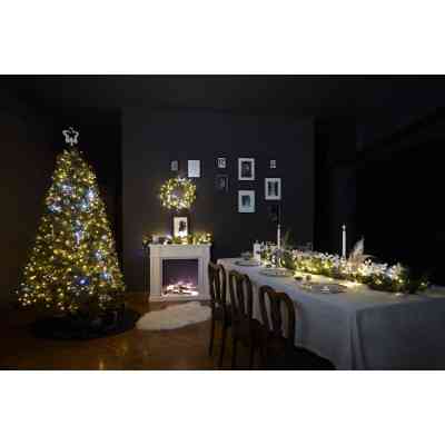 Гірлянда Twinkly Smart LED Strings AWW 400, BT+WiFi, Gen II, IP44, кабель чор (TWS400GOP-BEU) Вінниця