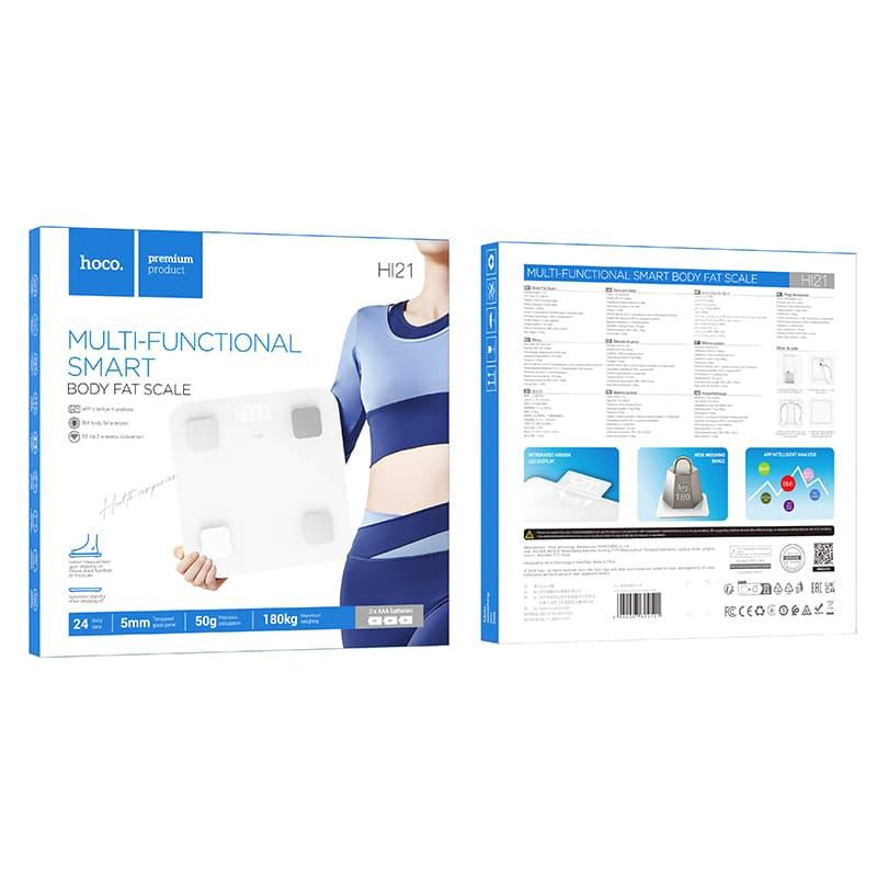 Ваги підлогові HOCO HI21 Smart body fat scale White Одеса - фото 2