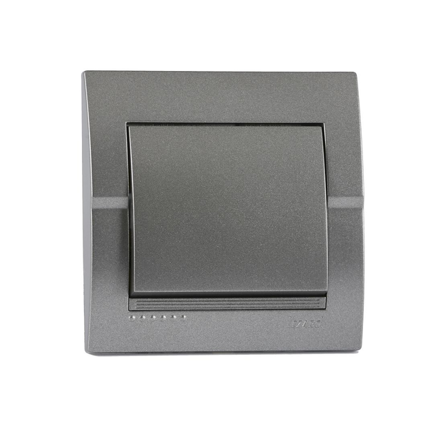 DERIY Вимикач темно-сірий металік Lezard Харків - фото 1