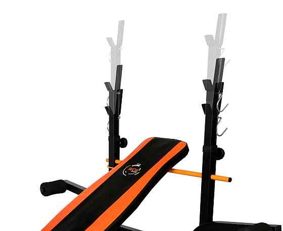 Скамья многофункциональная + Тяга + Парта Скотта Стойки, скамьи для жима и приседаний регулируемая Киев