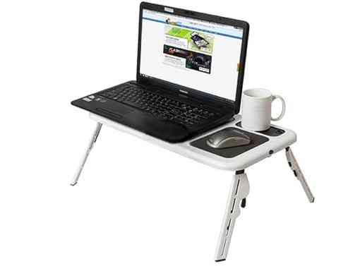 Портативний столик для ноутбука з охолодженням 2 USB кулерами E-Table LD-09 (10) Київ