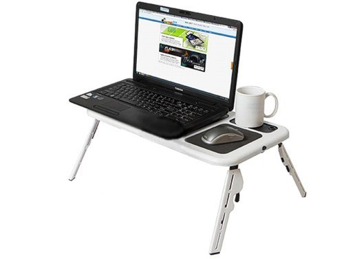 Портативний столик для ноутбука з охолодженням 2 USB кулерами E-Table LD-09 (10) Київ - фото 4