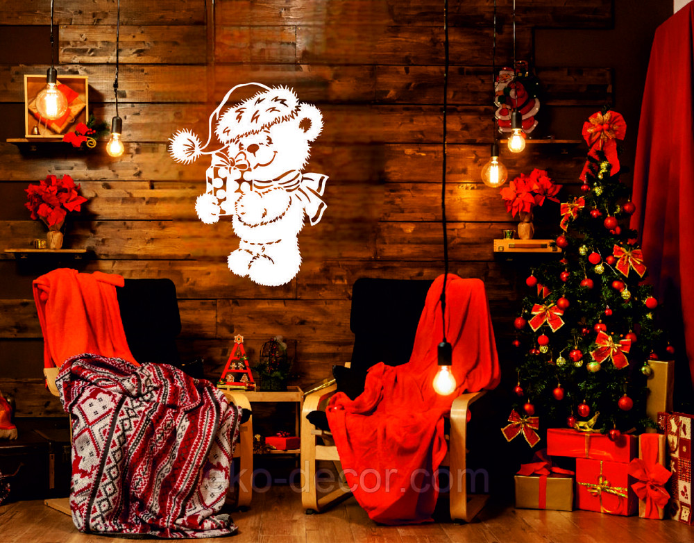 Декоративное настенное Панно «Новый год», Декор на стену 110*87 см Киев - изображение 3