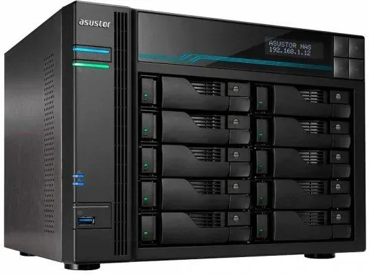 Сервер Сервер Asustor LOCKERSTOR 10 AS6510T 10-bay, Intel ATOM C3538 Czterordzeniowy 2.1GHz, 32G RAM, 2x10GbE LAN, 2x 2.5GbE USB Киев - изображение 1