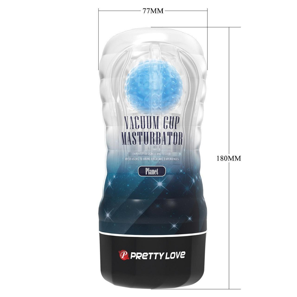 Прозрачный мастурбатор вагина PRETTY LOVE VACUUM CUP MASTURBATOR Planet ABS TPR Sex Aura Киев - изображение 3