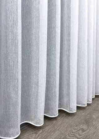 Тюль преміум льон фактурний “Costa” колір білий 1960т Київ