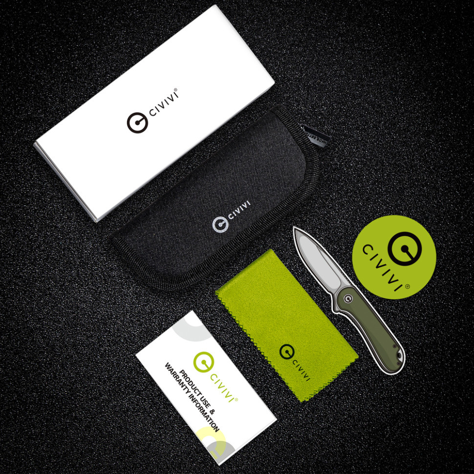 Ніж складаний кишеньковий Civivi Qubit, (7.6 см) 14C28N / Aluminum синій Киев - изображение 18