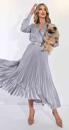 Костюм зі спідницею гофре із шовку (42) Київ