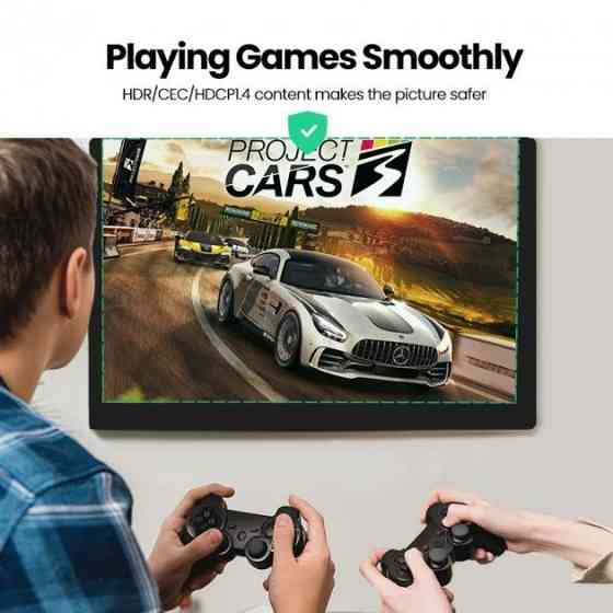Переключатель HDMI на 3 выхода сплиттер Ugreen с пультом ДУ 4K 3D Full HD 80125 (Черный) Николаев