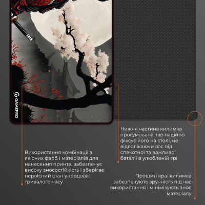 Коврик для мышки GamePro Speed/Control Black-Red (MP275BS) Винница - изображение 5