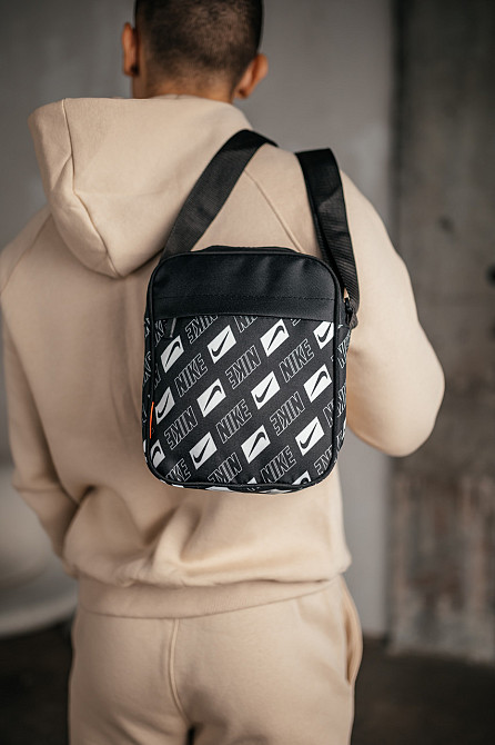Барстека Nike, Чоловіча сумка через плече, Текстова барсетка на три відділення, Брендаова сумкаMasterSem Київ - фото 1