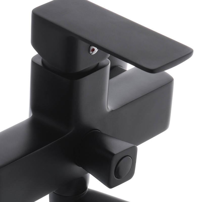 Черный ваннный смеситель Haiba Kubus 006 HB3931 Харьков - изображение 3