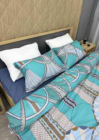 Комплект постельного белья Поплин, Decorator Cotton Lux Collection Gatsby Евро 220х200 с разноцветным принтом (88-133) Киев