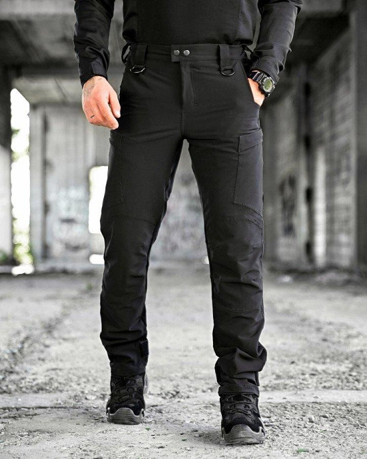 Эластичные тактические  брюки Patriot  black (люкс) ВТ5975 Одесса - изображение 2