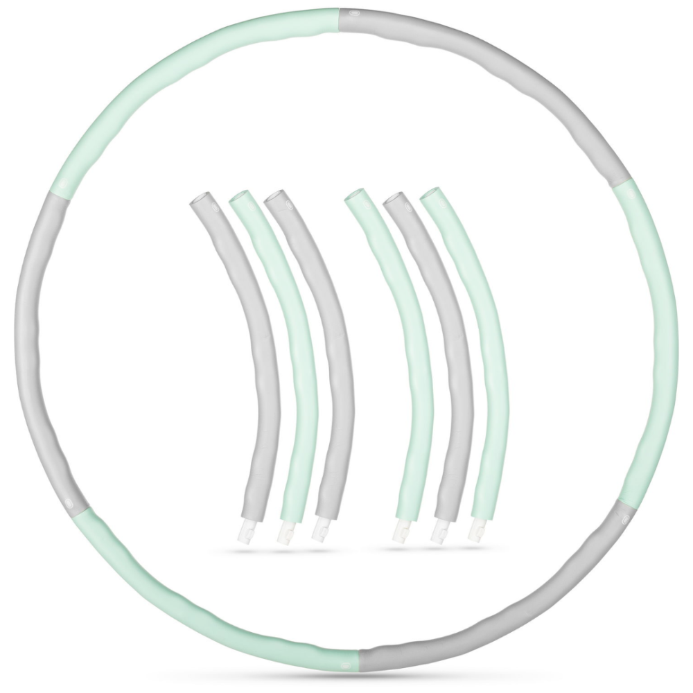 Хулахуп Gymtek з масажером 100см салатово-сірий Київ - фото 1