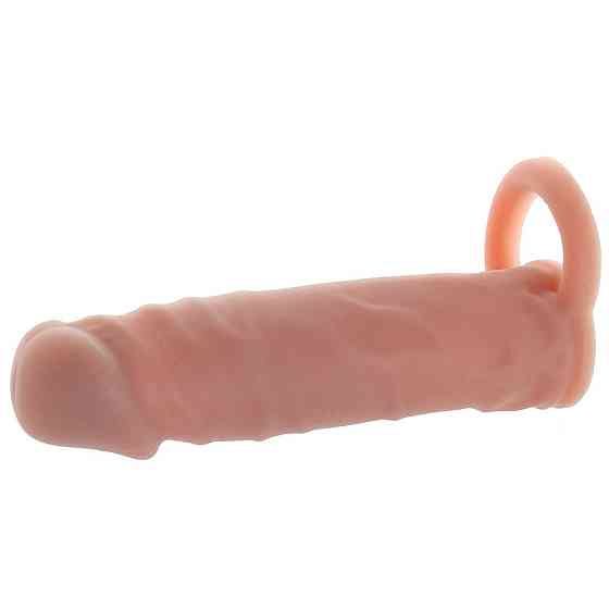 Насадка реалистичная Size-Up удлиняющая пенис, бежевая Sex Aura Киев