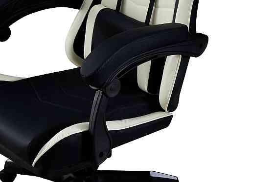 Крісло геймерське Форест, чорний/білий Киев