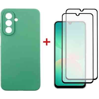 Чохол до мобільного телефона Dengos Kit Samsung Galaxy A26 Soft + 2 pcs glass (Mint) (DG-CTG2P-12) Вінниця
