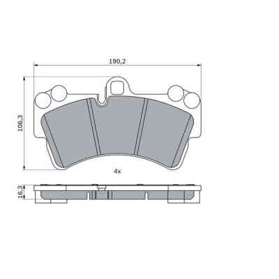 Гальмівні колодки Bosch 0 986 424 739 Вінниця