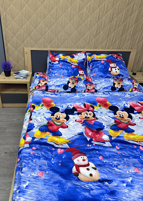 Комплект детского постельного белья Фланель, Koloco Полуторный 150х210 с разноцветным принтом (88-067) Киев - изображение 7