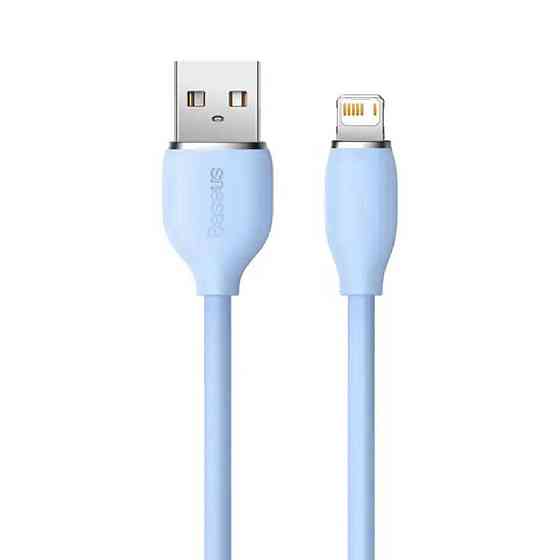 Кабель Baseus Jelly Liquid Silica Gel Fast Charging Data Cable USB to iP 2.4A 2m Blue CAGD000103 Одесса