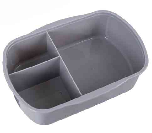 Ланч-бокс для їжі 800 мл з кришкою і клапаном Ruhhy (26169) Сірий Нововолинськ