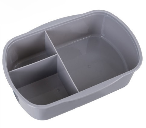 Ланч-бокс для їжі 800 мл з кришкою і клапаном Ruhhy (26169) Сірий Нововолинськ - фото 6