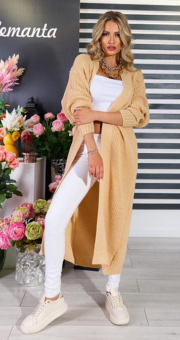 Кардиган грубого в'язання великий розмір (42-48) Київ - фото 2