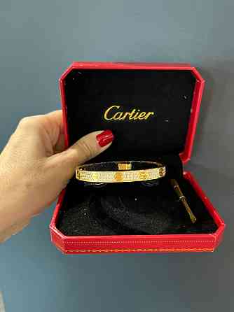 Cartier браслет у цирконах позолота 18 К Одеса