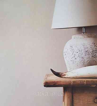 Обои виниловые на флизелине Rasch Ornament 1.06х10 однотонные тонкая полоса светло кремово розовые 973228 Киев