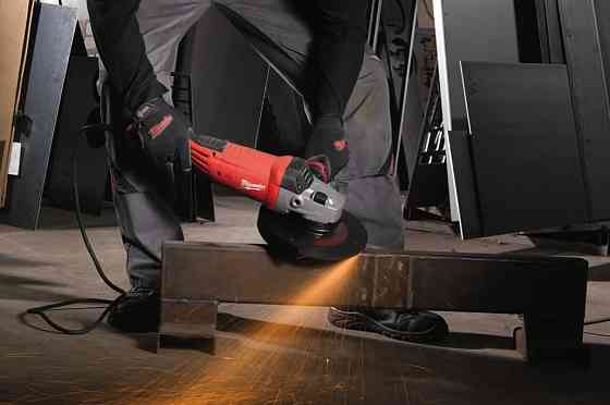 Шлифмашина угловая MILWAUKEE, AGV 22-180 E, 2200Вт, диаметр 180мм (защитный кожух, антивибрационная рукоята, опорная и прижимная га Одесса