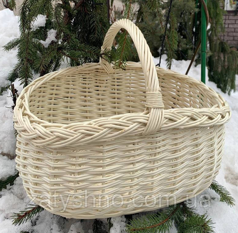 Корзина плетеная пасхальная, белая Киев - изображение 4