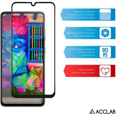 Скло захисне ACCLAB Full Glue Samsung A25 5G Black (1283126573965) Вінниця