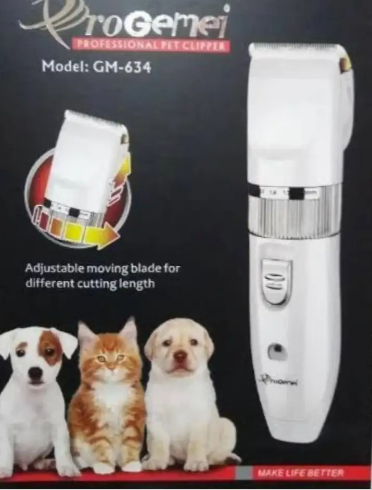 Машинка для стрижки тварин GEMEI GM-634 Pet. Груммер  довжина від  0,8 до 12 мм, автономна робота 60 хв Одеса - фото 2