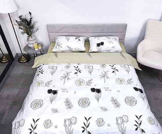 Ecotton Комплект постільної білизни Ecotton полуторний 150х215 см сатин білий (рис. 24303) Коломия