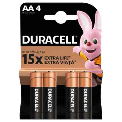 Батарейка Duracell AA лужні 4 шт. в упаковці (5000394052536 / 81551270) Винница
