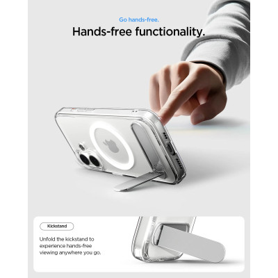 Чехол для мобильного телефона Spigen Ultra Hybrid S MagFit iPhone 17 Clear White (ACS09981) Винница - изображение 8