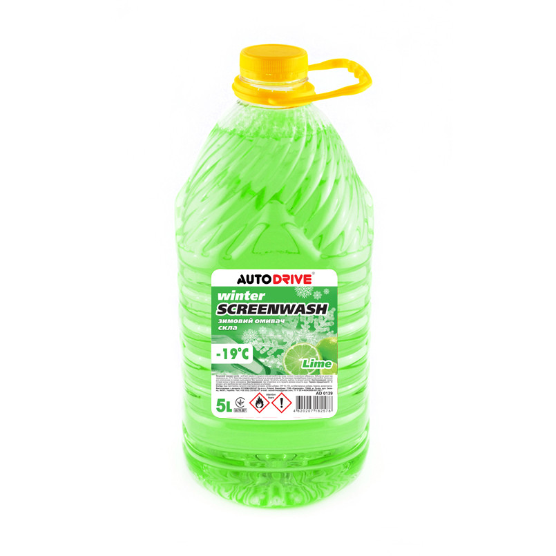 Омивач скла AutoDrive -19°С зимовий Lime готовий 5л Львів - фото 1